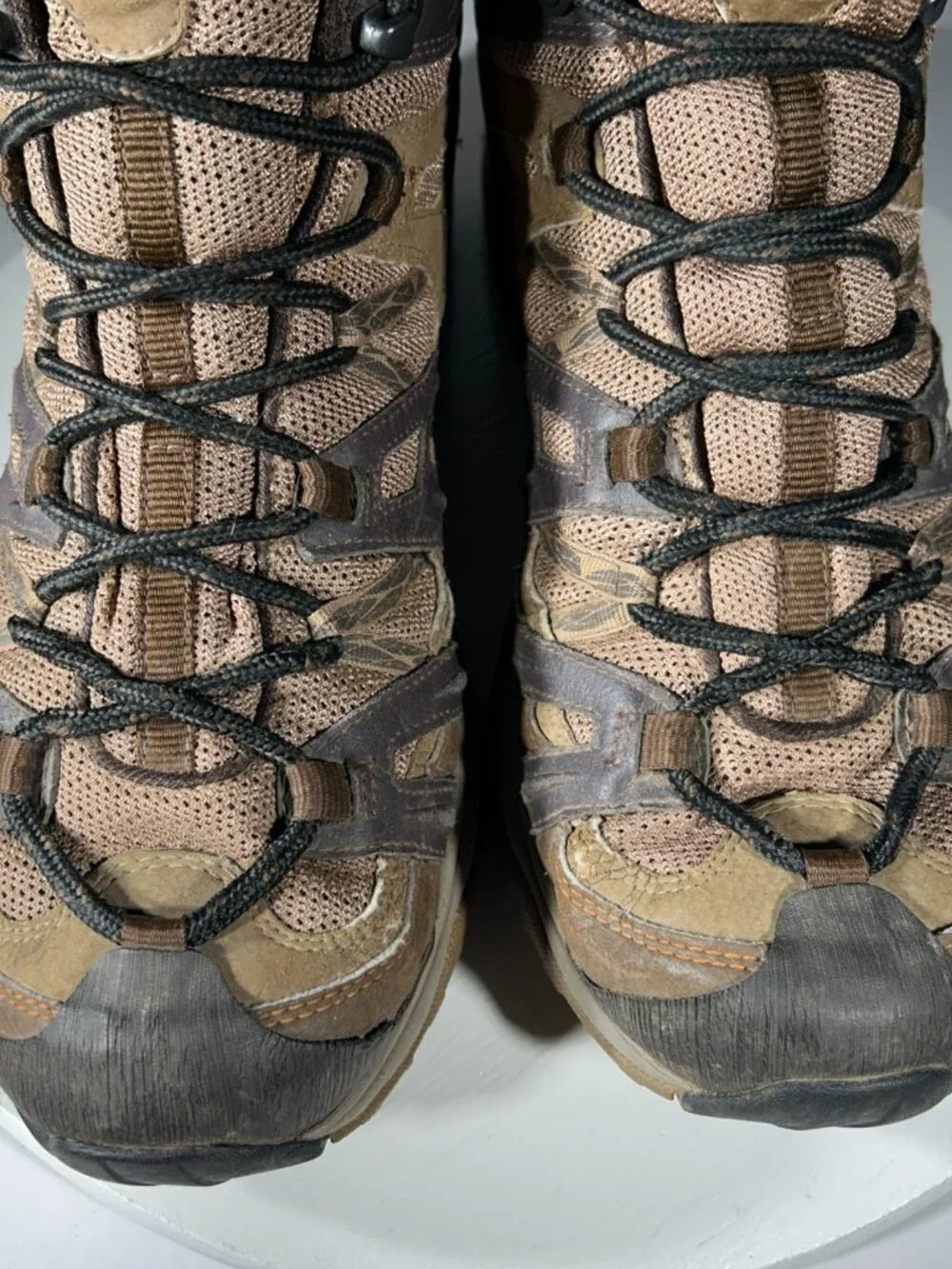 Merrell Pantheon Mens Hiking Boots Size 11 Mid Waterproof Brown Trail Sneakers